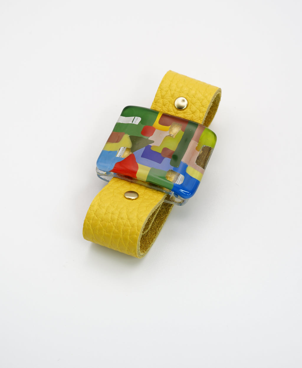Petite Yellow Leather Bracelet