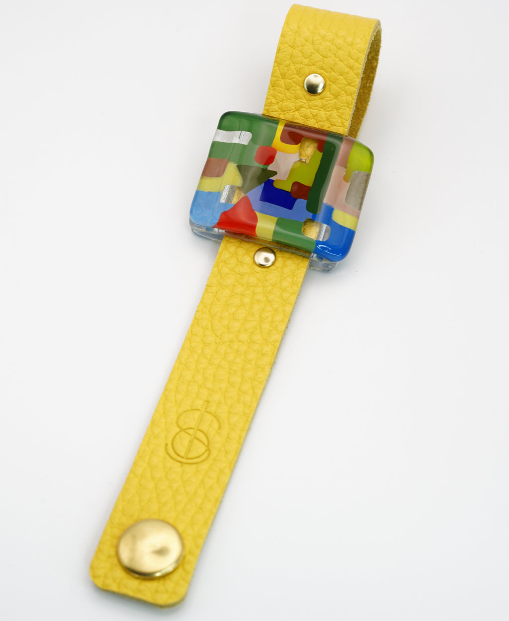 Petite Yellow Leather Bracelet