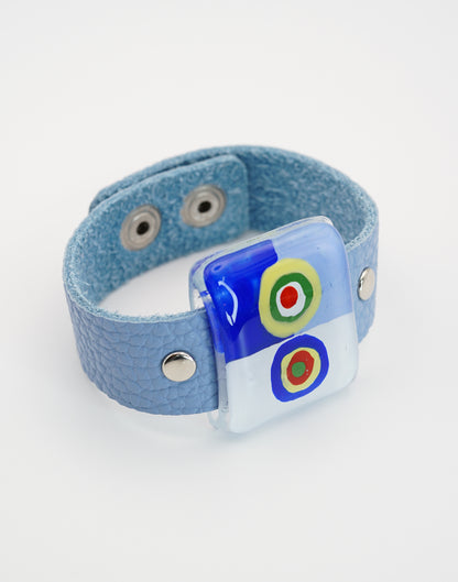 Tiny Leather Bangle & Large Enamel Glass | Wassily Kandinsky, The Color Study